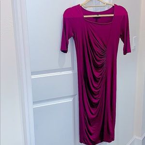 Isabella Oliver plum maternity dress